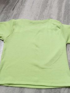 Green Crop Tee