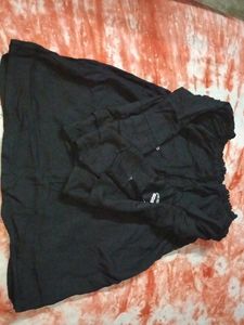 An Off The Shoulder Black Stylish Top