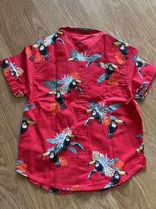 Tropical Toucan Button-Down Shirt