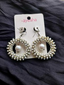 Pearl Hoop Earrings