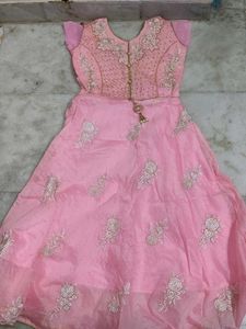Pink Embroidered Lehenga Choli