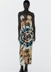 ZARA Fitted Strapless Tie-Dye Tulle Dress – New wi