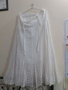 White Lace Skirt