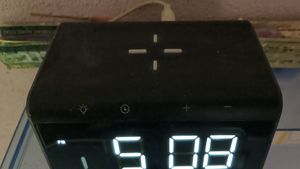 Wireless Charger,Table Clock with Alarm