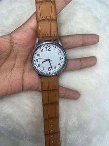 Brown Strap Wrist Watch