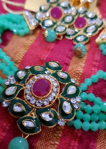 Mint Pearl Chokar Set