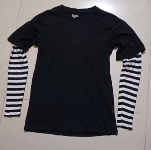 Black And White Stripped Tshirt