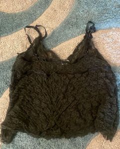 Black Lace Cami Top xs-L