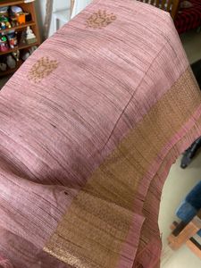 Semi Jute Saree With Blouse