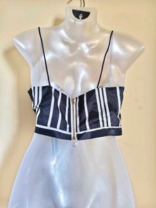 🎁Buy 2 Get 1 Free🎁Striped Tie-Front Crop Top