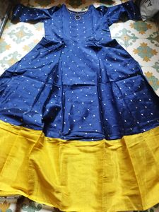 Printed Gown Fit And Flare Dress
