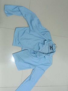 Sky Blue Crop Jacket