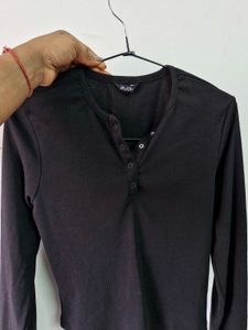 Black Long Sleeve Top