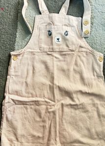 Cute Pink Bear Overalls