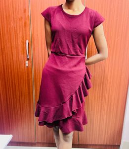 Dark Maroon Dress