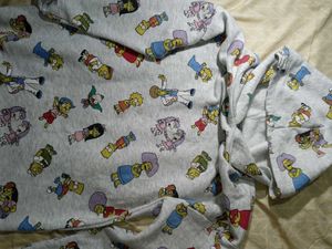 Simpsons Character Print long hoodie