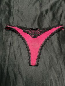 Pink Lace Thong