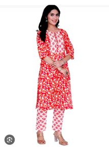 Floral Print Kurta Set