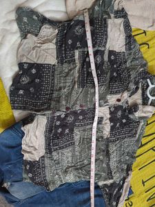 Patchwork Print Shirt