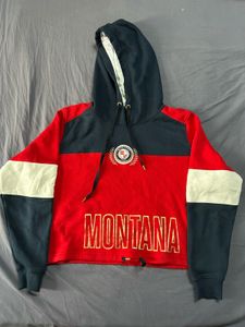 OCTAVE red cropped hoodie