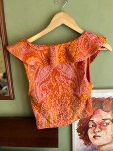 ZARA V NECK TOP