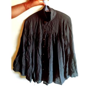 Black Butterfly Crop Top