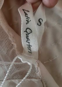 Gorgeous Beige lace and beadwork dress