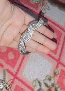 Sparkling Silver-Tone Bangle