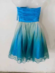Blue Sequin Party Dress