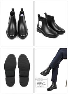 Zara Black Leather Chelsea Boots(Size7,8,9)