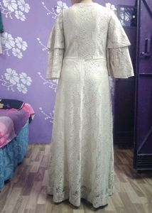 Elegant Cream Lace Dress