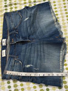 Distressed Denim Shorts