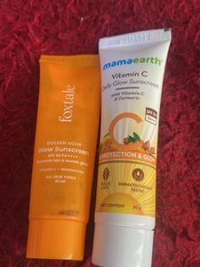 Sunscreen And Moisturizer Foxtale Mamaearth