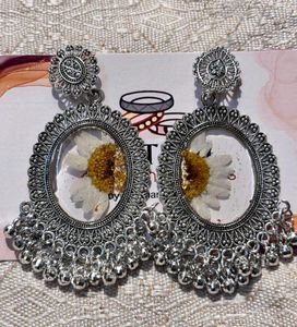 Boho Floral Jhumka Earrings set of 4 limited stock