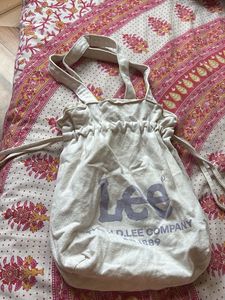 Lee Drawstring Tote Bag