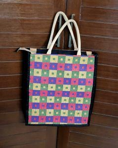 Eco Friendly Jute Multipurpose Print Reusable Bag
