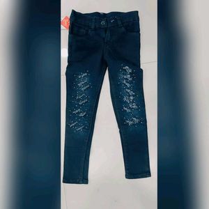 Ripped &amp; Embellished Jeans