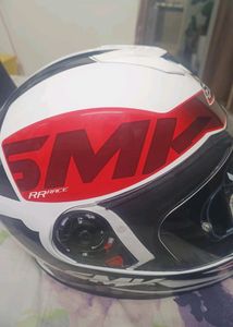 SMK Helmet - Red &amp; White - Safety First!