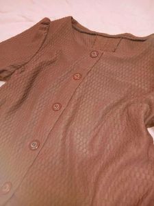 Brown Fancy Top