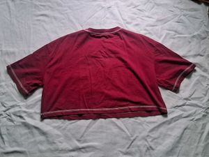 Red Cropped Tee
