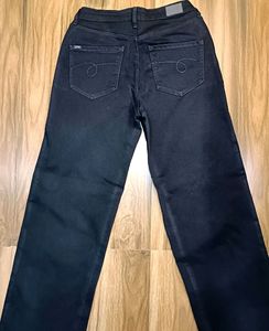 Wide Leg Dark Blue Jeans