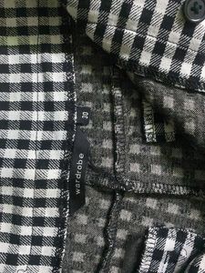 Black &amp; White Checked Pants