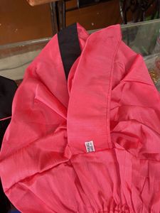 Pink Dhoti With Black Kurta