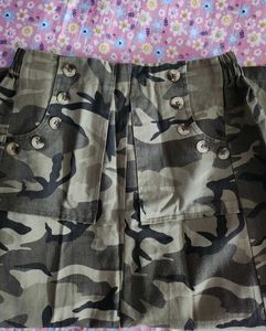 Camo Midi Skirt