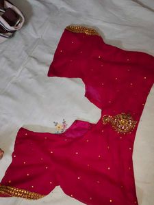 Jajet And Kundan Work Pink Colour