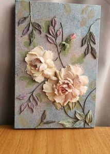 Rose Embossed Decorative Plate