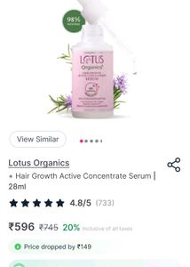 Lotus Hair Growth Serum with Rosemary