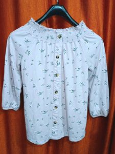 Floral Button-Down Top