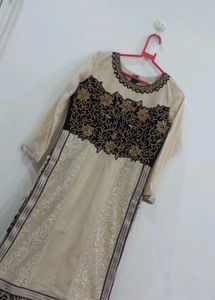 Net Kurta With Heavy Stone Work🖤✨️