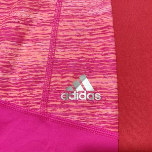 Adidas Women’s Pink Capri Leggings – Size M”
